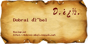Dobrai Ábel névjegykártya
